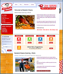 Website designed for Randalls Roasts